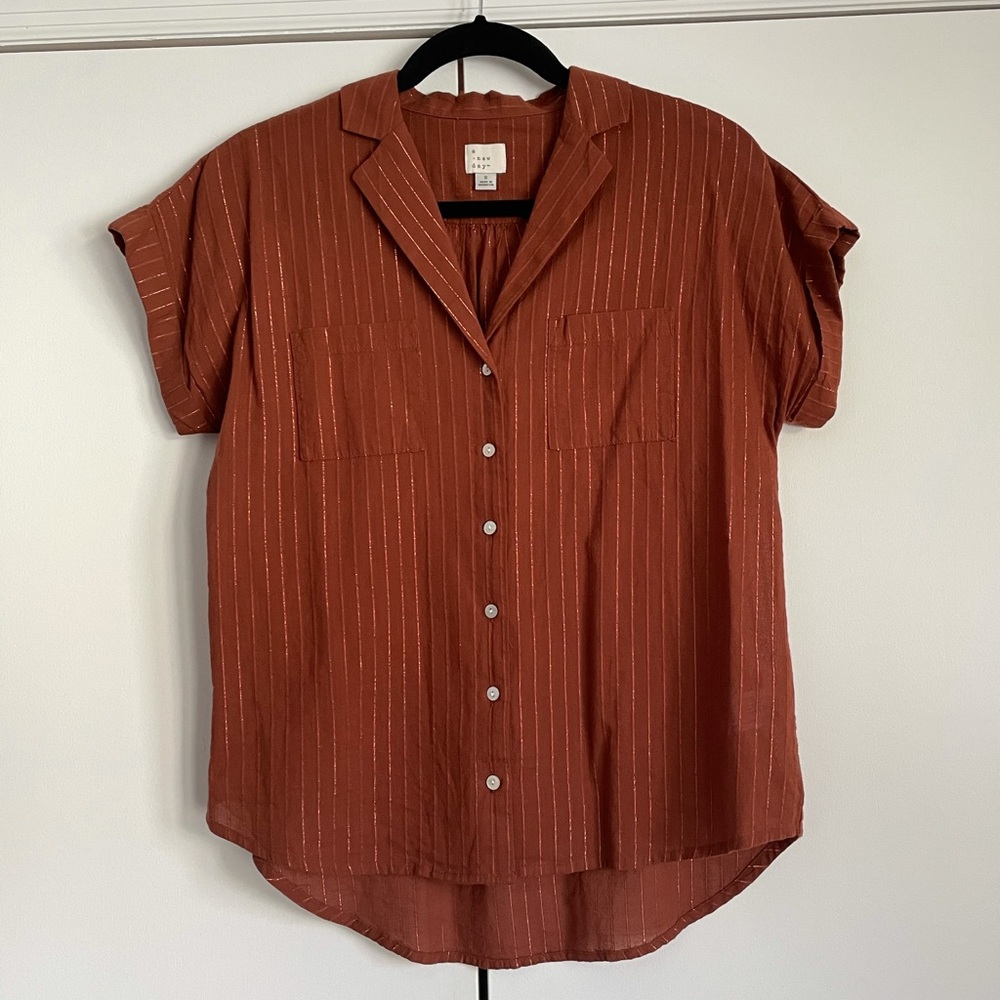 A New Day | Lurex woven top